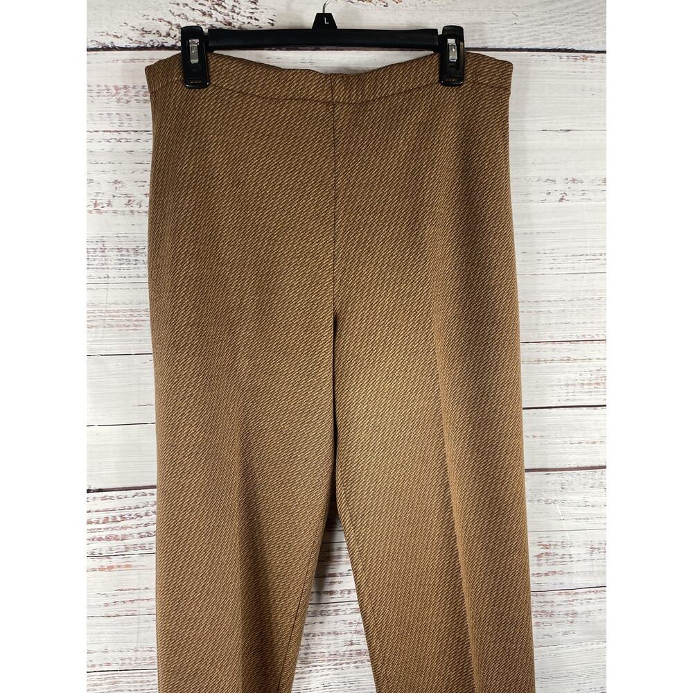 Stizzoli Women's 42 Size XL Brown Wool Made in Italy Herringbone High Rise Dress - Picture 3 of 8
